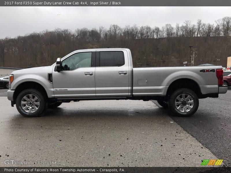 Ingot Silver / Black 2017 Ford F350 Super Duty Lariat Crew Cab 4x4