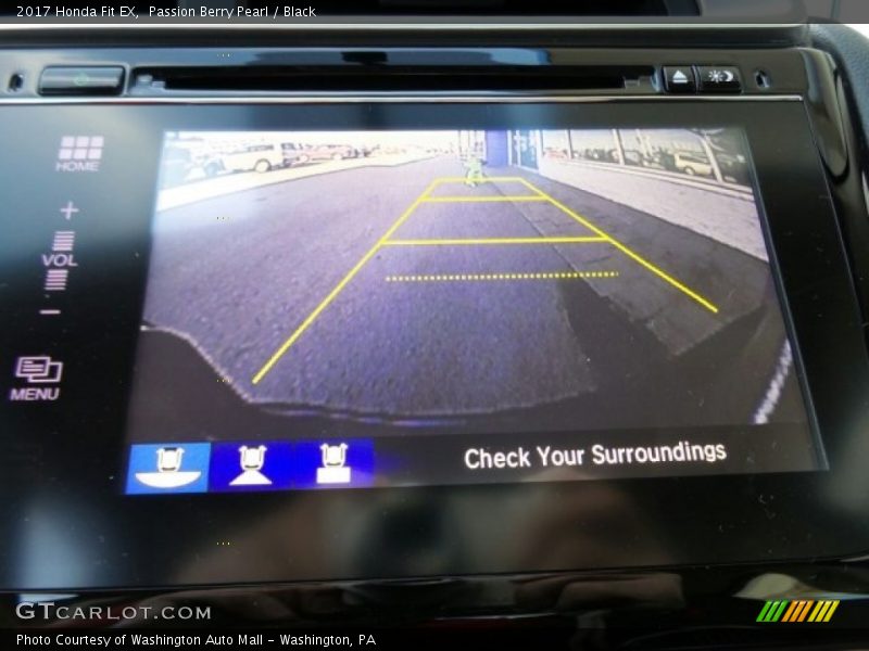 Passion Berry Pearl / Black 2017 Honda Fit EX
