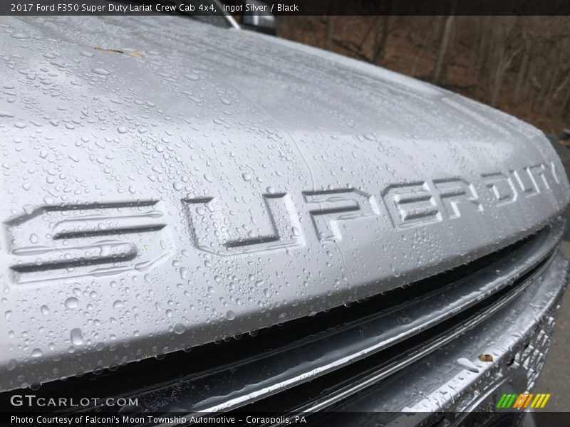 Ingot Silver / Black 2017 Ford F350 Super Duty Lariat Crew Cab 4x4