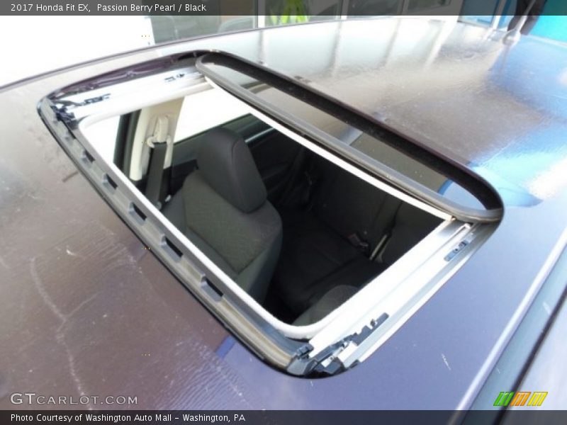 Passion Berry Pearl / Black 2017 Honda Fit EX