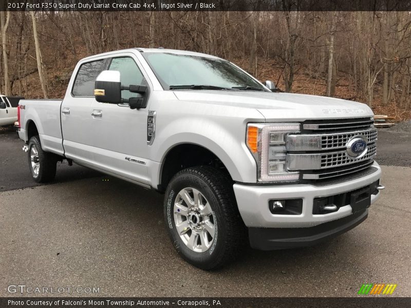 Ingot Silver / Black 2017 Ford F350 Super Duty Lariat Crew Cab 4x4