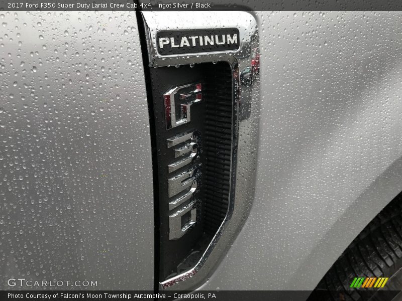 Ingot Silver / Black 2017 Ford F350 Super Duty Lariat Crew Cab 4x4