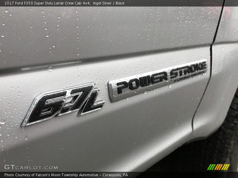 Ingot Silver / Black 2017 Ford F350 Super Duty Lariat Crew Cab 4x4