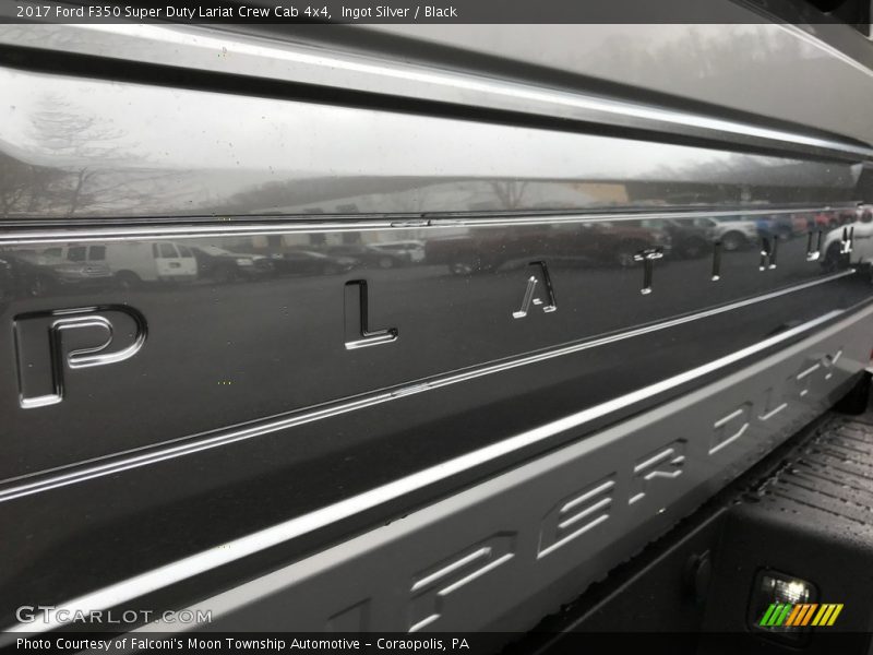 Ingot Silver / Black 2017 Ford F350 Super Duty Lariat Crew Cab 4x4
