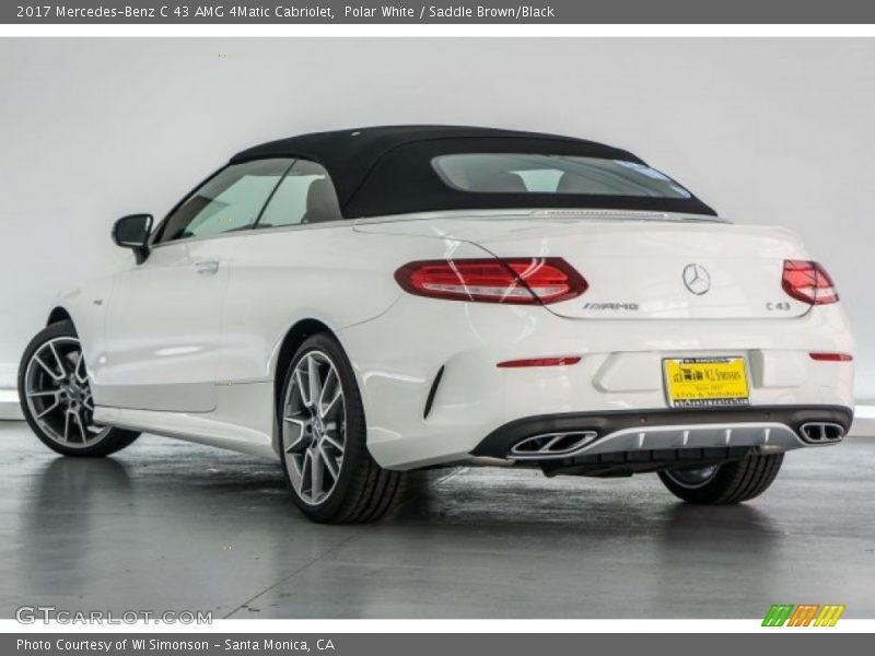 Polar White / Saddle Brown/Black 2017 Mercedes-Benz C 43 AMG 4Matic Cabriolet