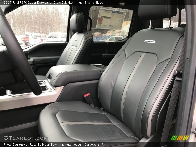 Ingot Silver / Black 2017 Ford F350 Super Duty Lariat Crew Cab 4x4