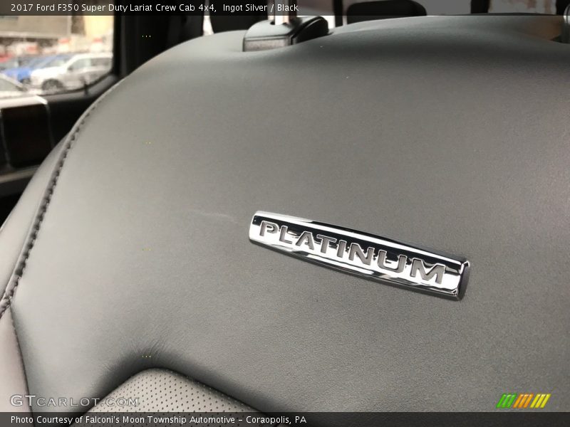Ingot Silver / Black 2017 Ford F350 Super Duty Lariat Crew Cab 4x4