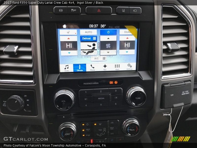 Ingot Silver / Black 2017 Ford F350 Super Duty Lariat Crew Cab 4x4