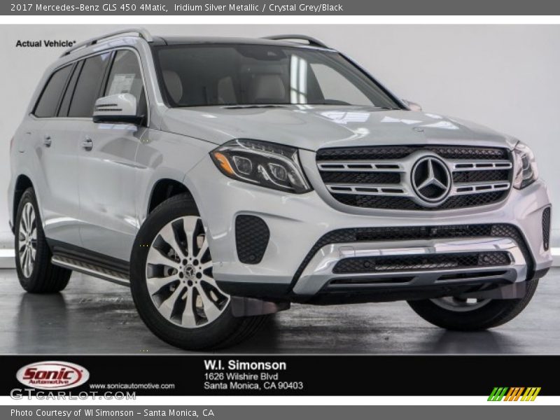 Iridium Silver Metallic / Crystal Grey/Black 2017 Mercedes-Benz GLS 450 4Matic
