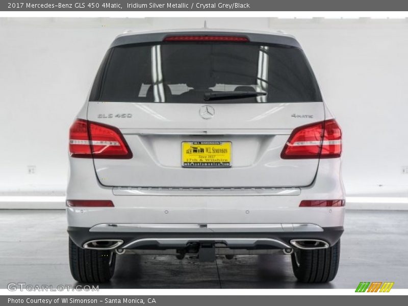 Iridium Silver Metallic / Crystal Grey/Black 2017 Mercedes-Benz GLS 450 4Matic