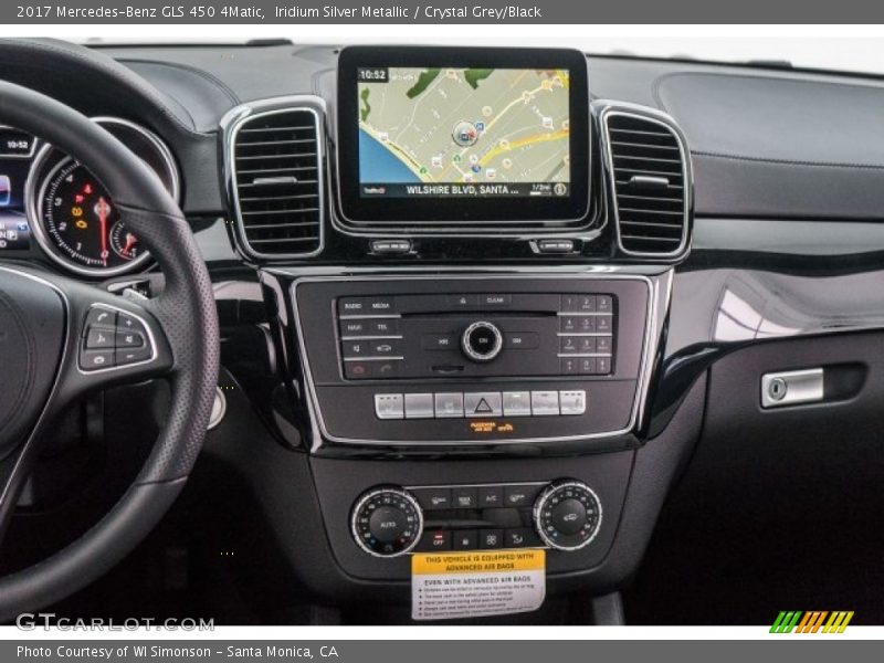 Iridium Silver Metallic / Crystal Grey/Black 2017 Mercedes-Benz GLS 450 4Matic