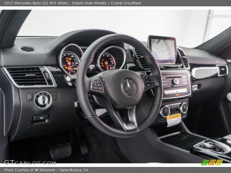 Iridium Silver Metallic / Crystal Grey/Black 2017 Mercedes-Benz GLS 450 4Matic