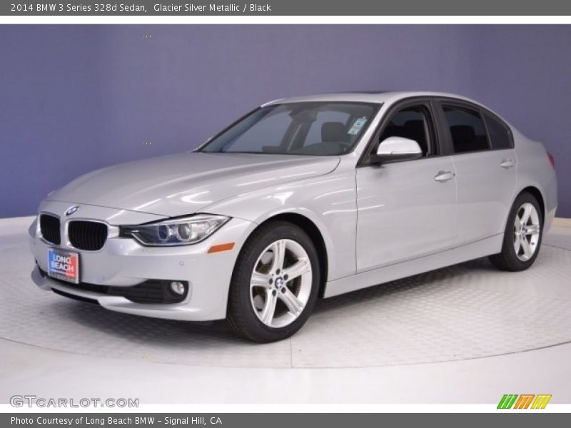 Glacier Silver Metallic / Black 2014 BMW 3 Series 328d Sedan