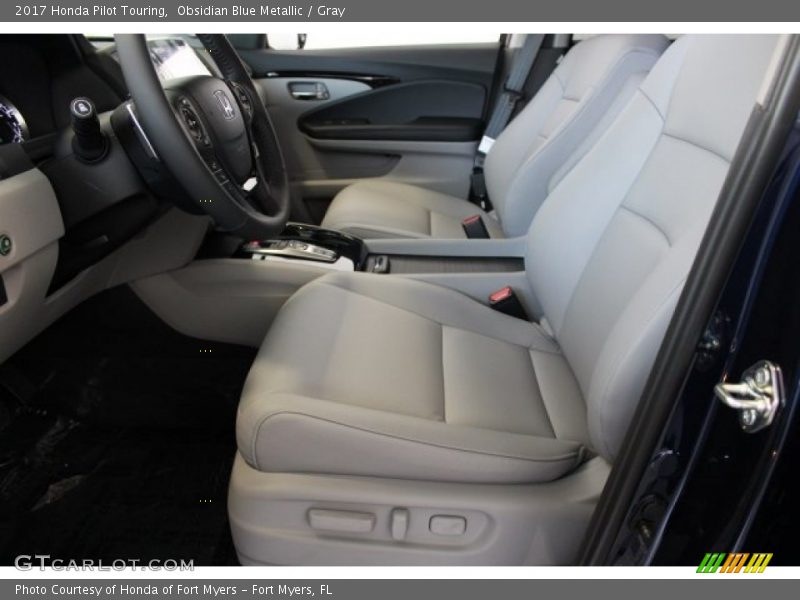 Obsidian Blue Metallic / Gray 2017 Honda Pilot Touring