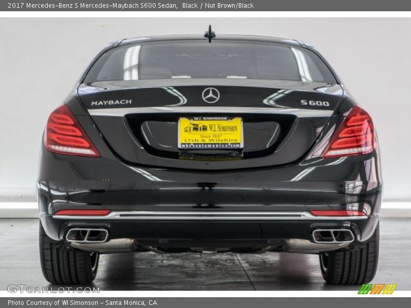 Black / Nut Brown/Black 2017 Mercedes-Benz S Mercedes-Maybach S600 Sedan