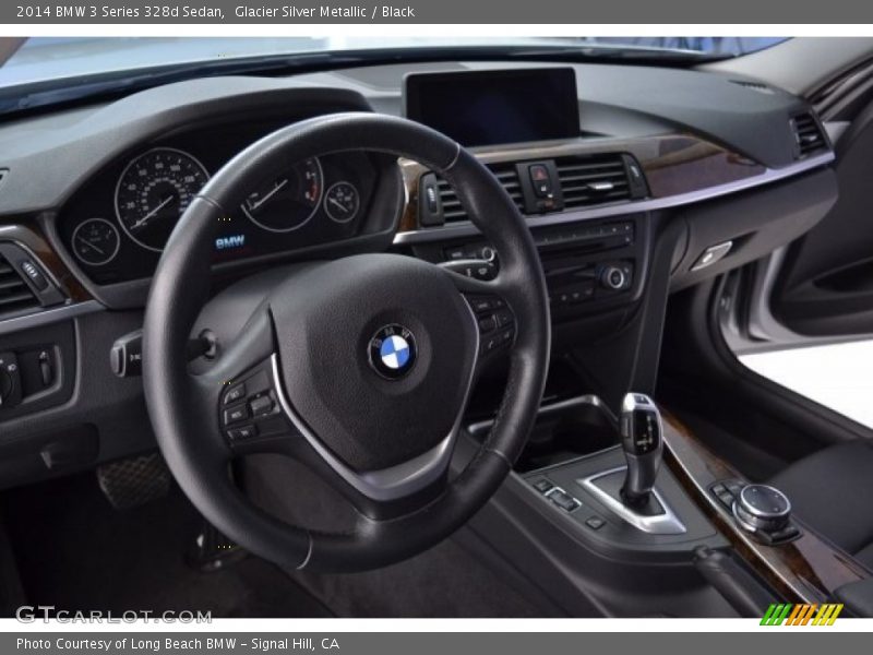 Glacier Silver Metallic / Black 2014 BMW 3 Series 328d Sedan