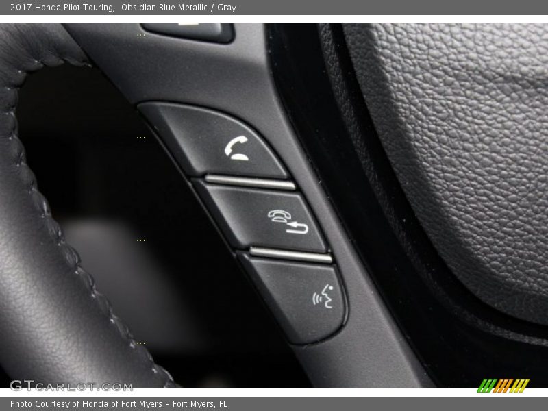Obsidian Blue Metallic / Gray 2017 Honda Pilot Touring