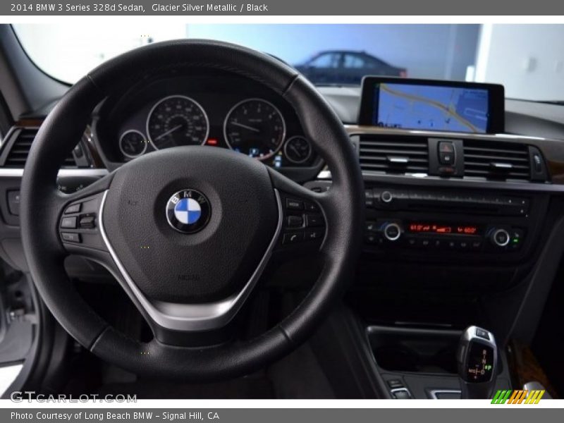 Glacier Silver Metallic / Black 2014 BMW 3 Series 328d Sedan