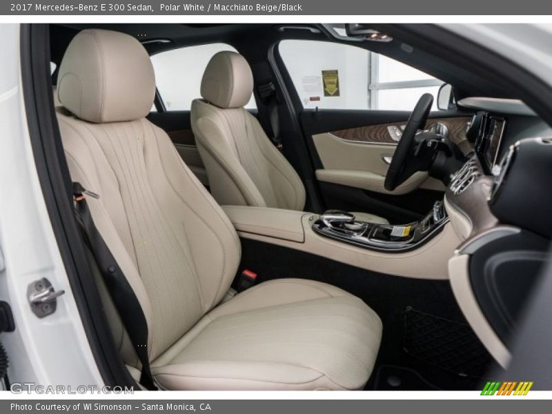 Polar White / Macchiato Beige/Black 2017 Mercedes-Benz E 300 Sedan
