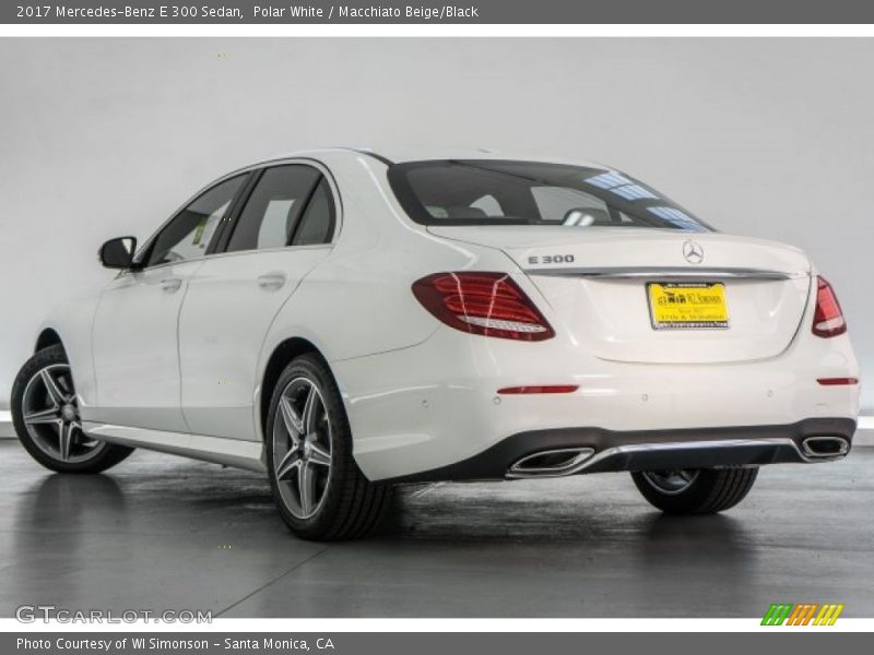 Polar White / Macchiato Beige/Black 2017 Mercedes-Benz E 300 Sedan