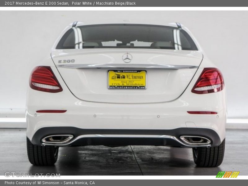 Polar White / Macchiato Beige/Black 2017 Mercedes-Benz E 300 Sedan