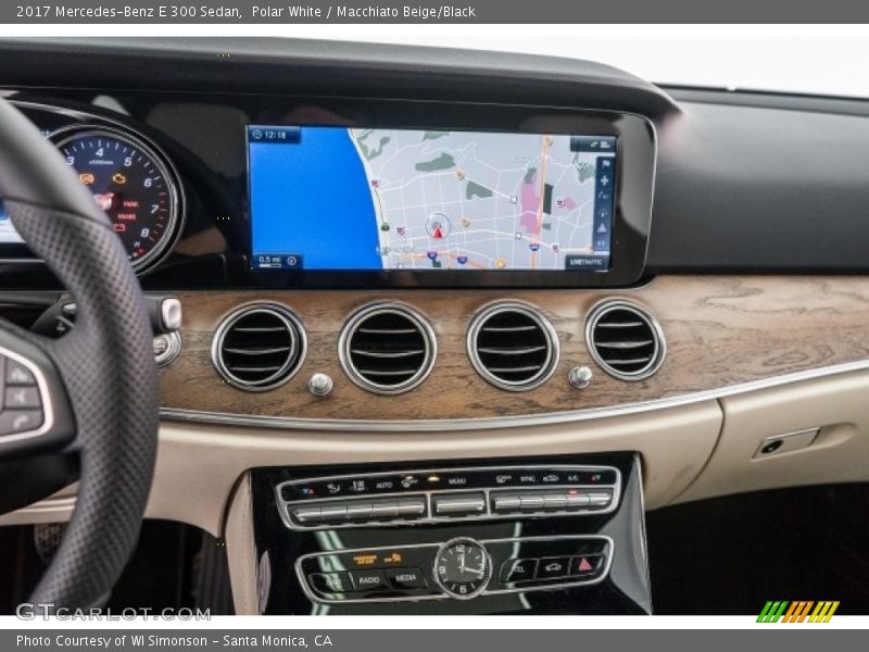 Polar White / Macchiato Beige/Black 2017 Mercedes-Benz E 300 Sedan