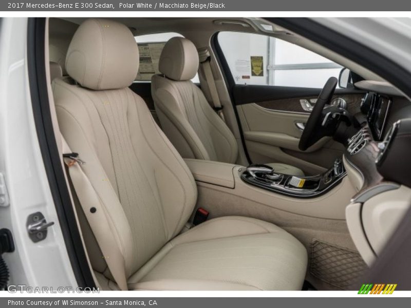 Polar White / Macchiato Beige/Black 2017 Mercedes-Benz E 300 Sedan