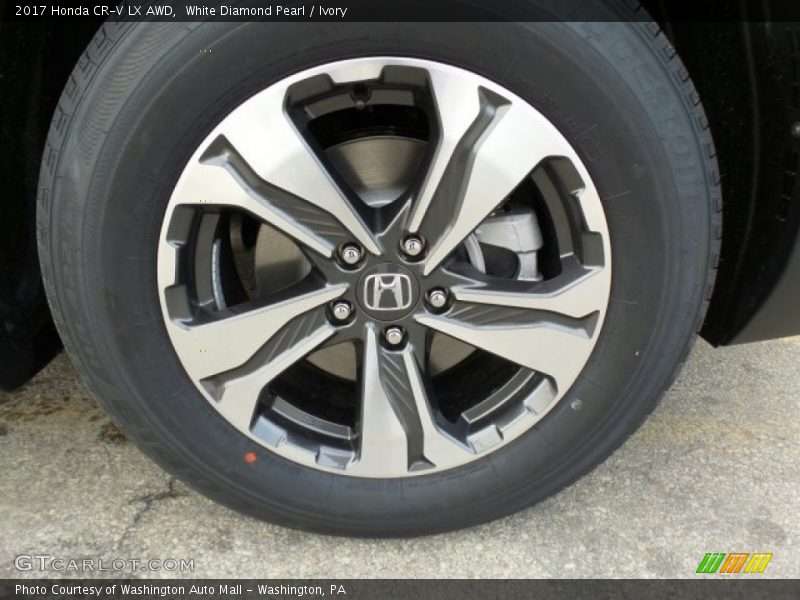 White Diamond Pearl / Ivory 2017 Honda CR-V LX AWD
