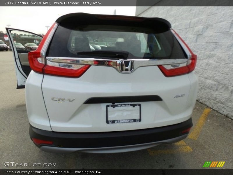 White Diamond Pearl / Ivory 2017 Honda CR-V LX AWD