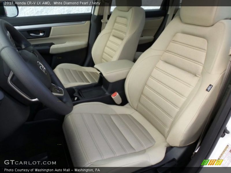 White Diamond Pearl / Ivory 2017 Honda CR-V LX AWD