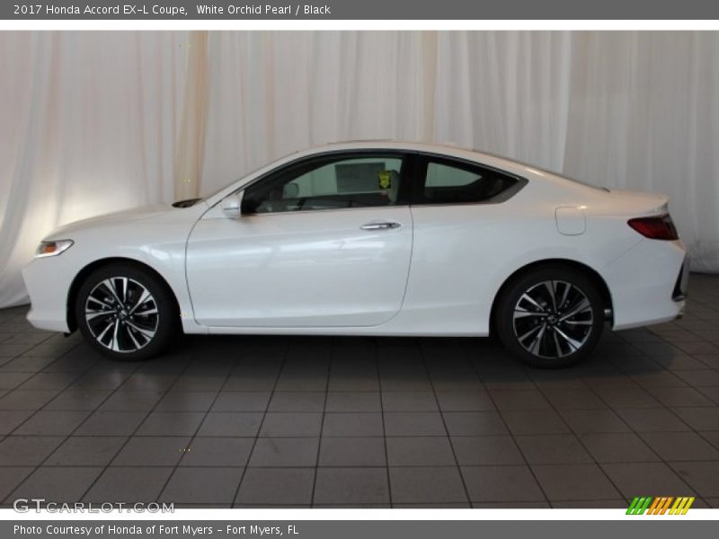 White Orchid Pearl / Black 2017 Honda Accord EX-L Coupe