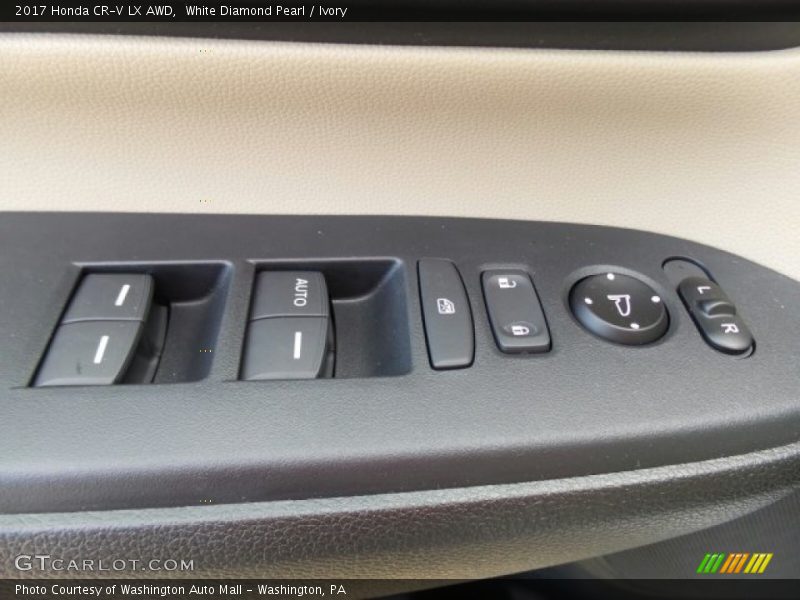 White Diamond Pearl / Ivory 2017 Honda CR-V LX AWD