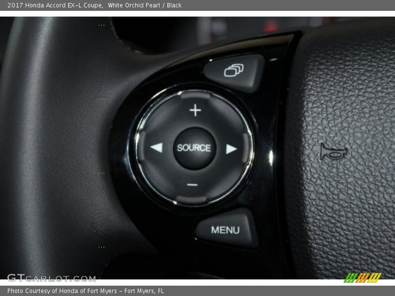 White Orchid Pearl / Black 2017 Honda Accord EX-L Coupe