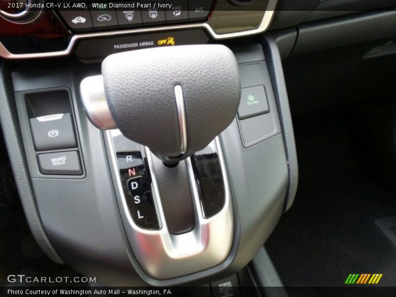 White Diamond Pearl / Ivory 2017 Honda CR-V LX AWD
