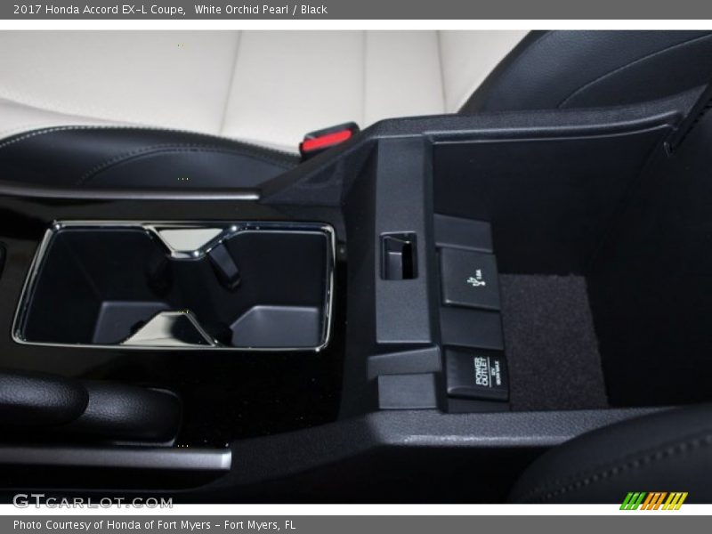 White Orchid Pearl / Black 2017 Honda Accord EX-L Coupe