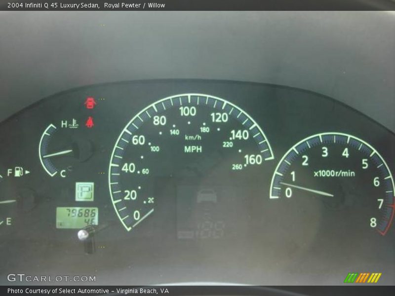 Royal Pewter / Willow 2004 Infiniti Q 45 Luxury Sedan