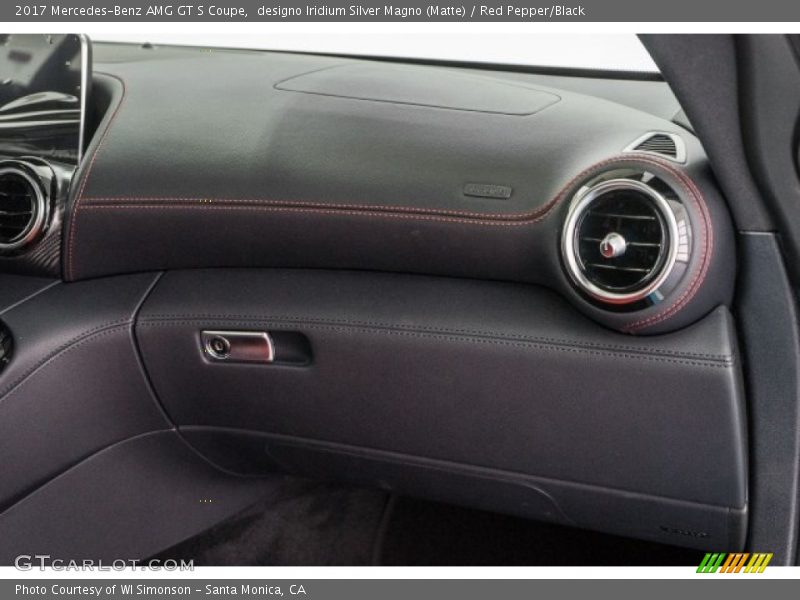 Dashboard of 2017 AMG GT S Coupe