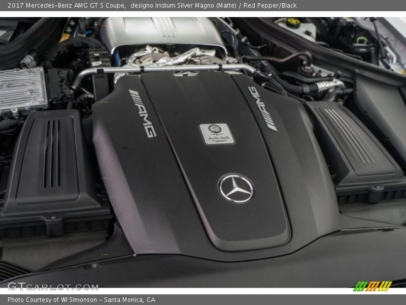  2017 AMG GT S Coupe Engine - 4.0 Liter AMG Twin-Turbocharged DOHC 32-Valve VVT V8