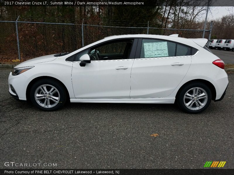Summit White / Dark Atmosphere/Medium Atmosphere 2017 Chevrolet Cruze LT