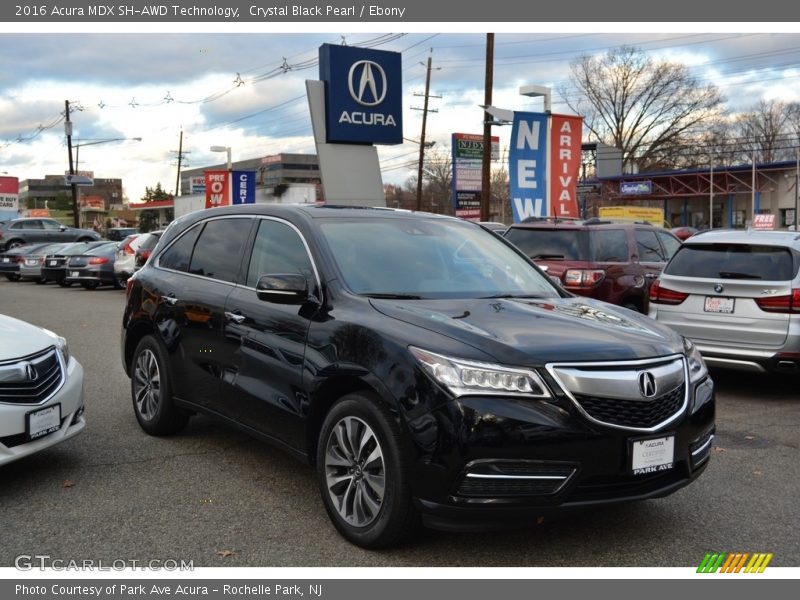 Crystal Black Pearl / Ebony 2016 Acura MDX SH-AWD Technology