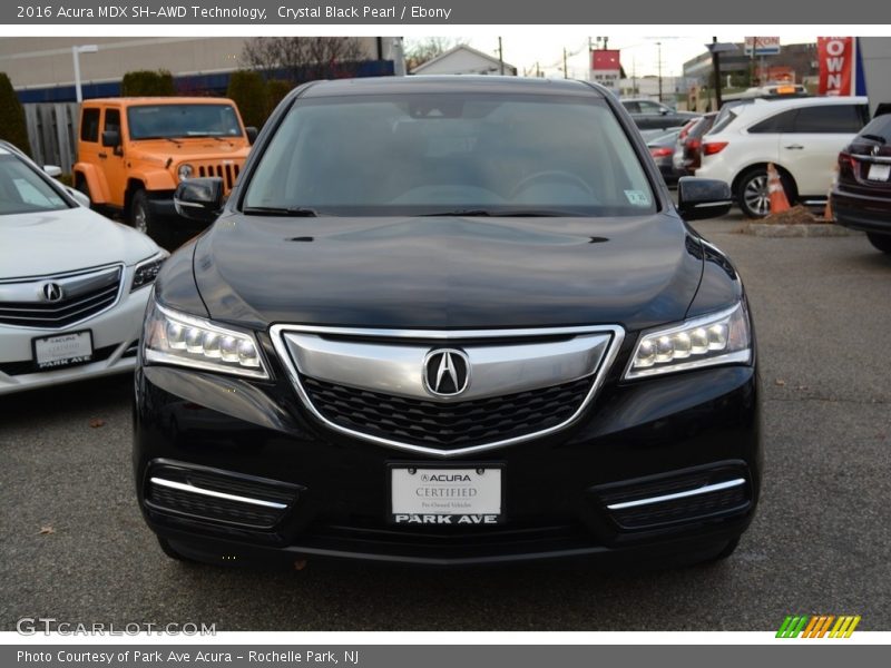 Crystal Black Pearl / Ebony 2016 Acura MDX SH-AWD Technology