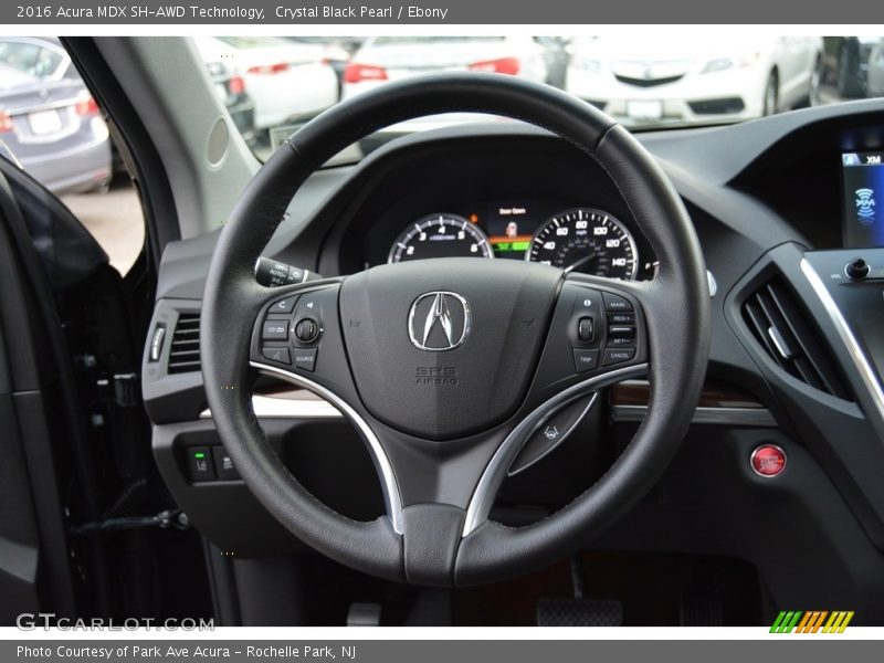 Crystal Black Pearl / Ebony 2016 Acura MDX SH-AWD Technology