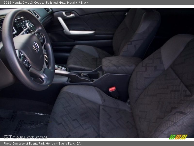 Polished Metal Metallic / Black 2013 Honda Civic LX Coupe