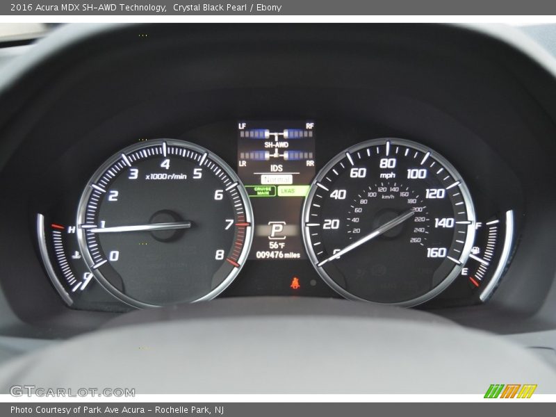 Crystal Black Pearl / Ebony 2016 Acura MDX SH-AWD Technology