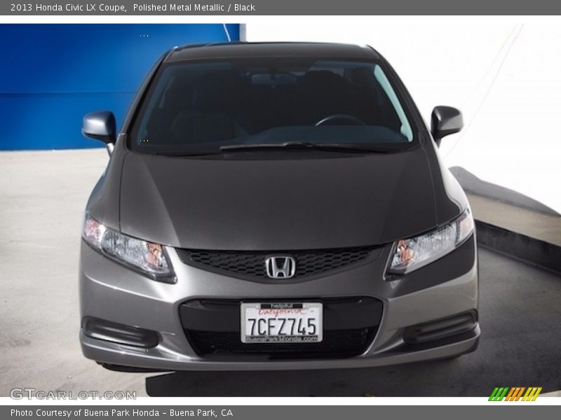 Polished Metal Metallic / Black 2013 Honda Civic LX Coupe