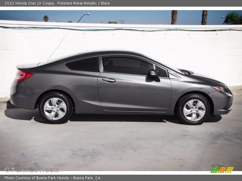 Polished Metal Metallic / Black 2013 Honda Civic LX Coupe