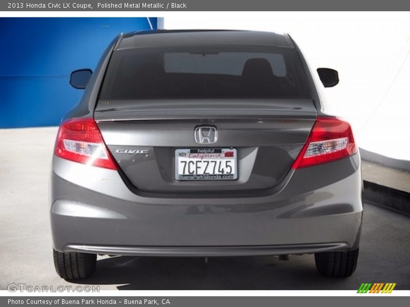 Polished Metal Metallic / Black 2013 Honda Civic LX Coupe
