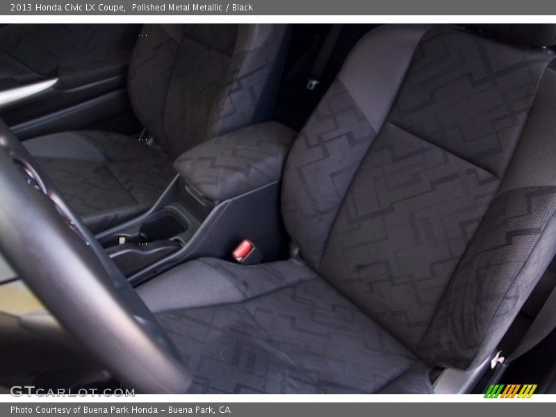 Polished Metal Metallic / Black 2013 Honda Civic LX Coupe