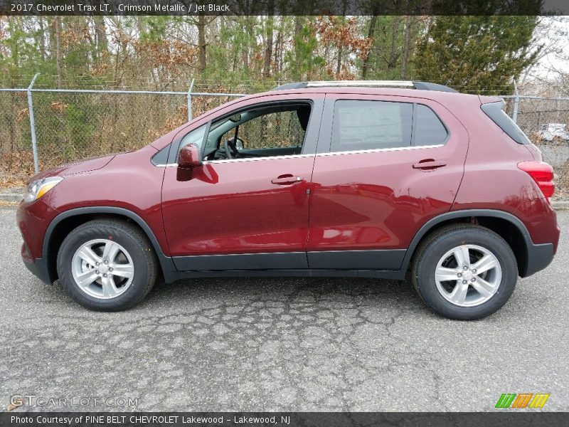Crimson Metallic / Jet Black 2017 Chevrolet Trax LT