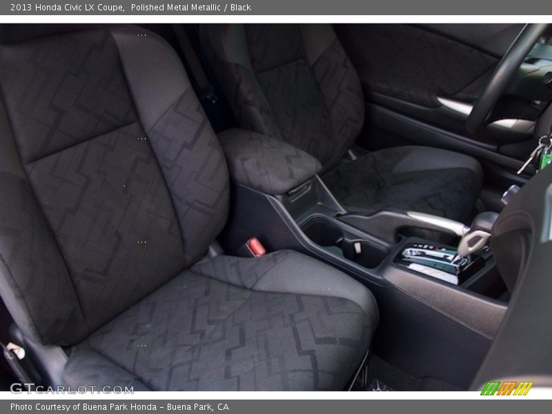 Polished Metal Metallic / Black 2013 Honda Civic LX Coupe